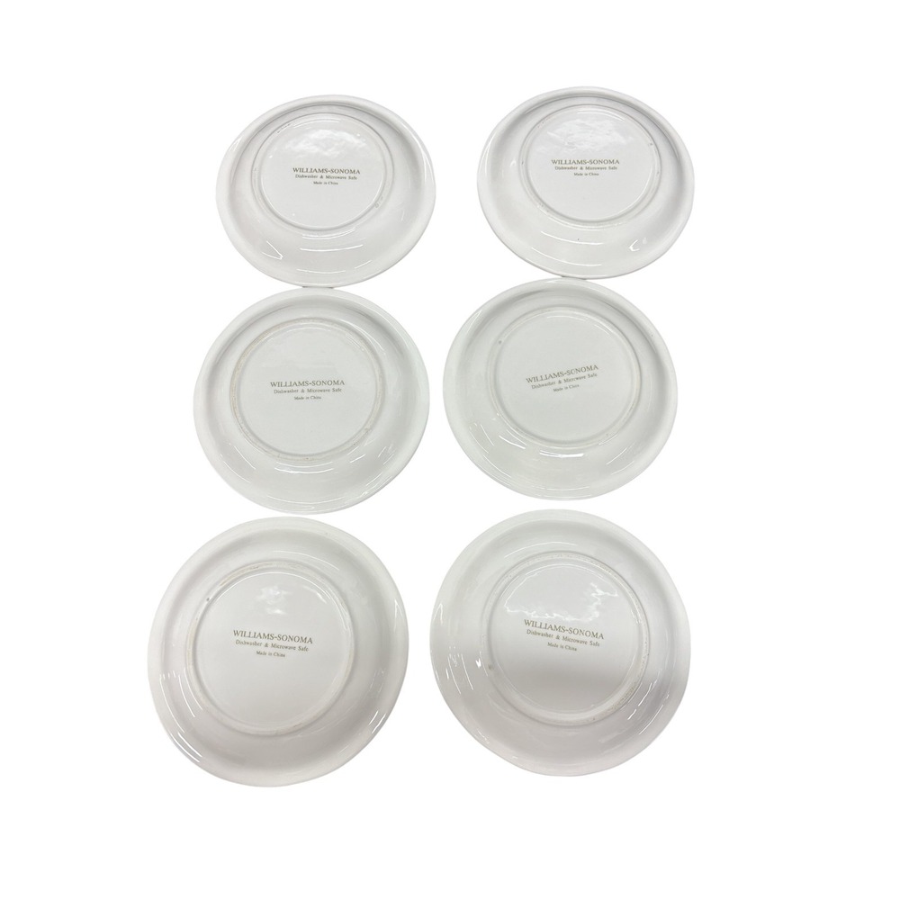 Vintage Williams Sonoma Wine Series Appetizer Embossed 6" Plates Set of 6 - Picture 9 of 11